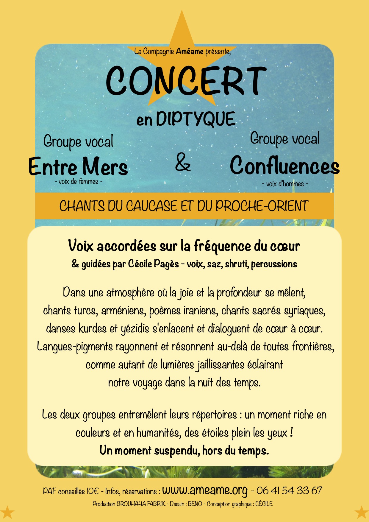Concert en diptyque - Groupes vocaux Entre Mers et Confluences