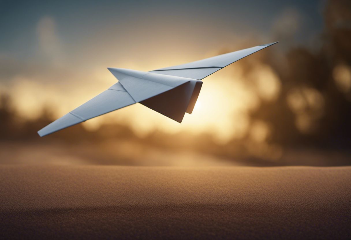 Lancer d'avion en papier