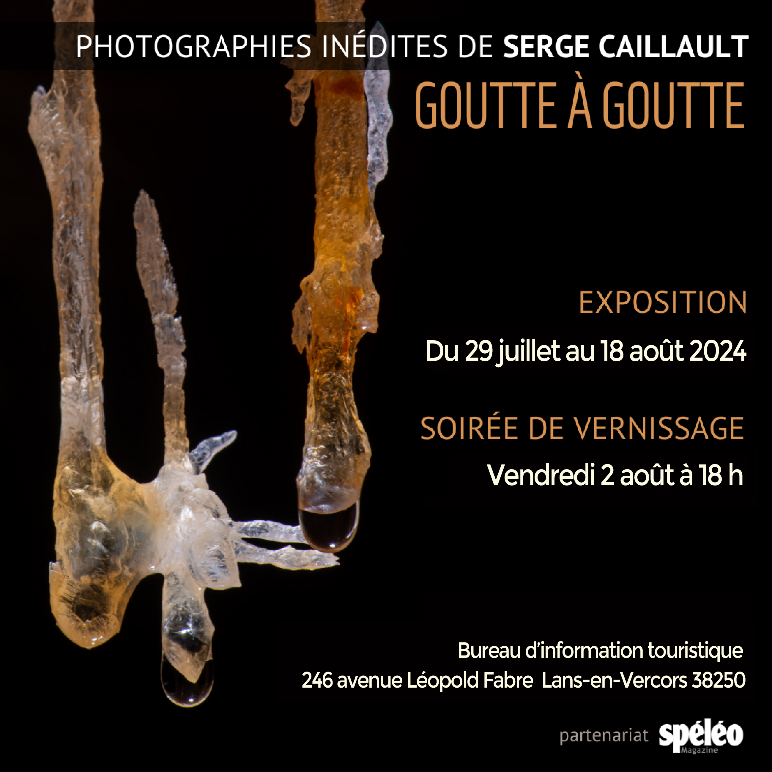 Vernissage de l'exposition photographique de Serge Caillault