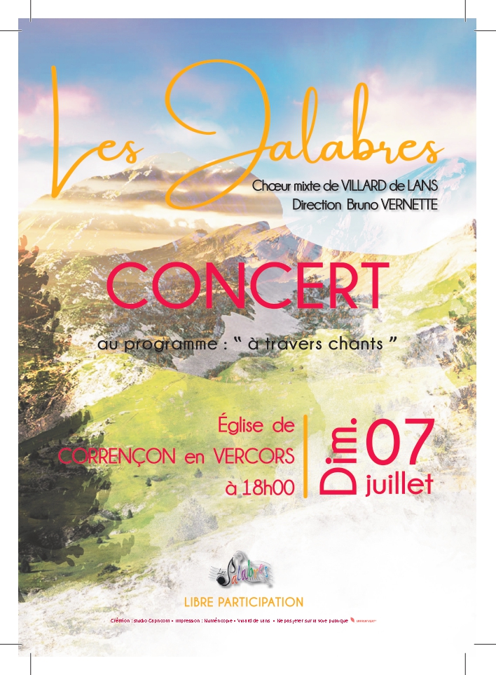 Concert avec la chorale Les Jalabres