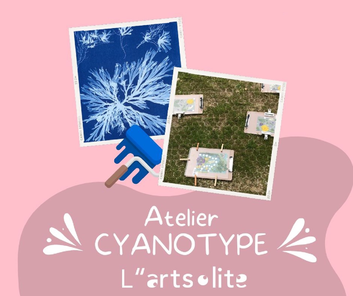 Atelier Cyanotype à L''artsolite - Exposition L'art de la sieste