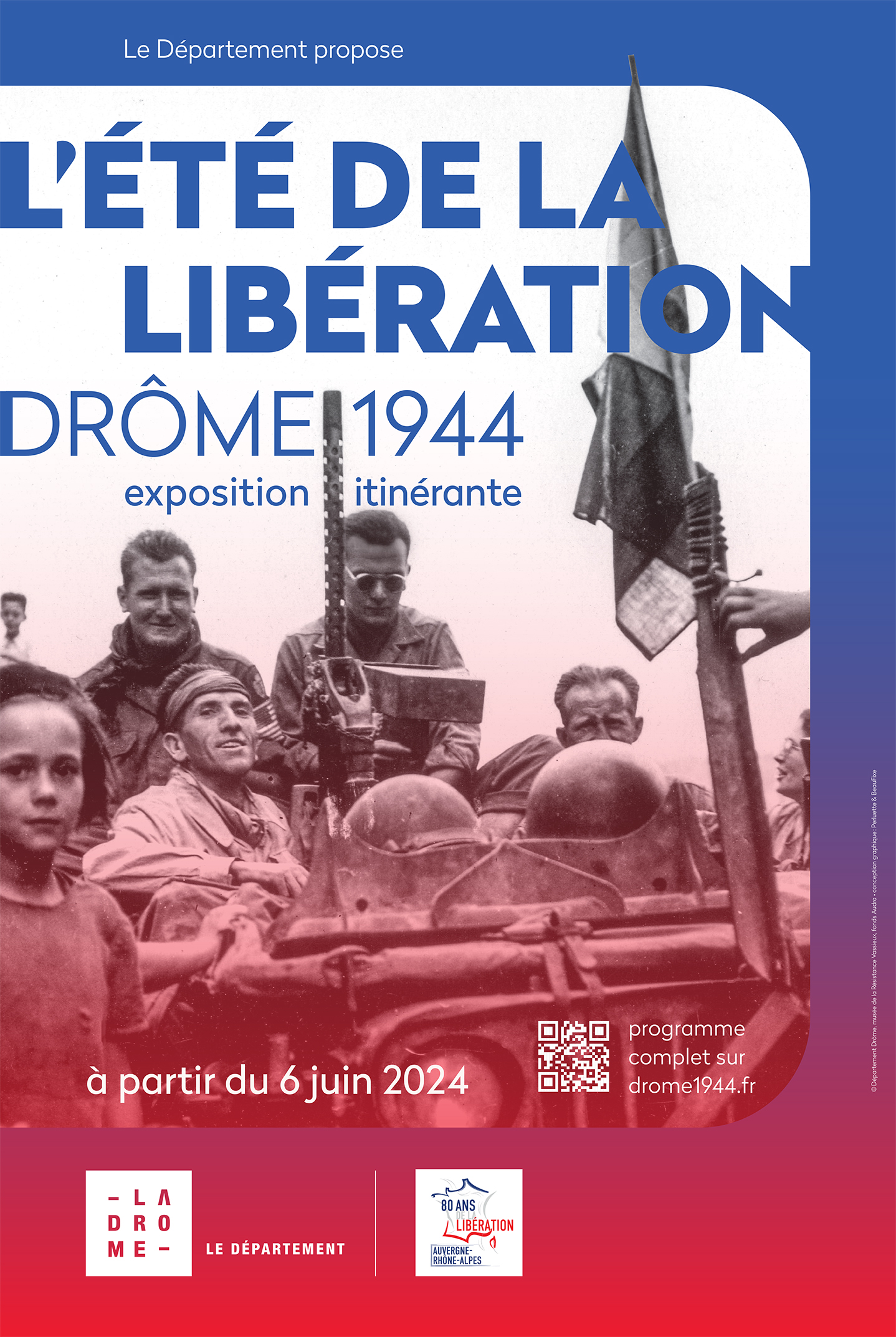 "L'été de la Libération - Drôme, 1944", exposition prêtée par le Département de la Drôme