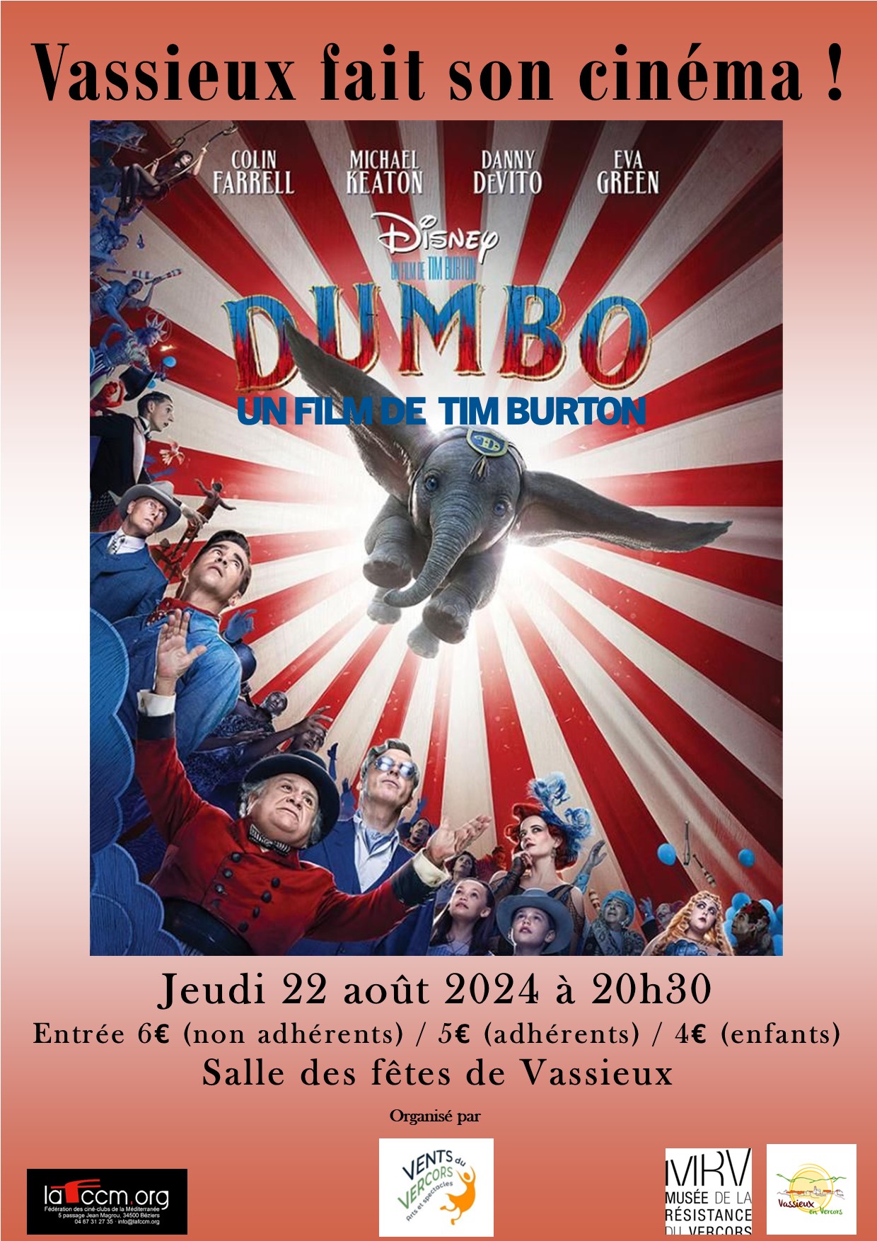 Vassieux fait son cinéma - Dumbo de Tim Burton