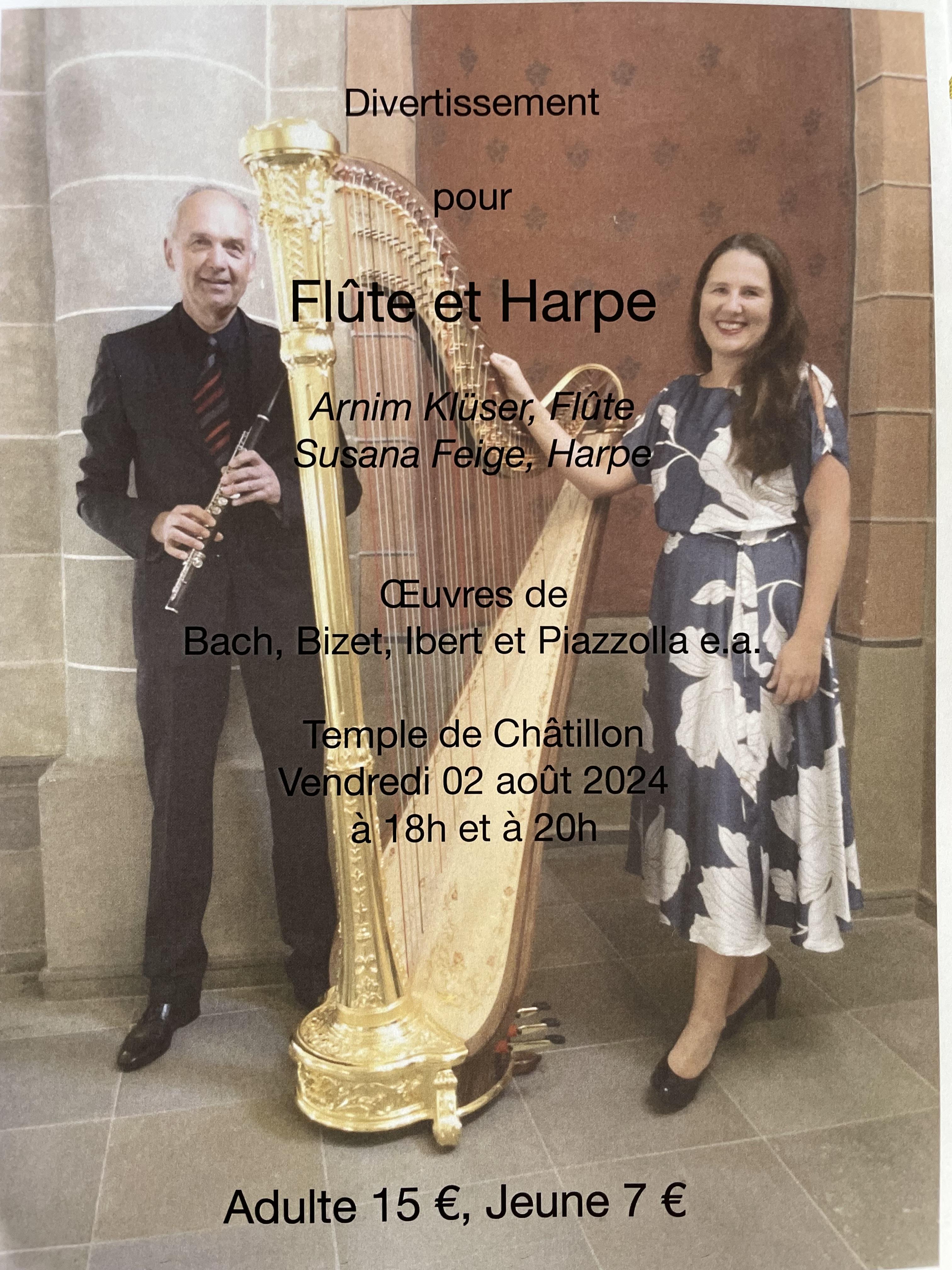 Concert - Divertissement pour Flûte et Harpe