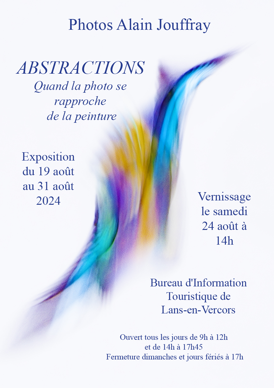 Vernissage de l'exposition photographique d'Alain Jouffray - Abstraction