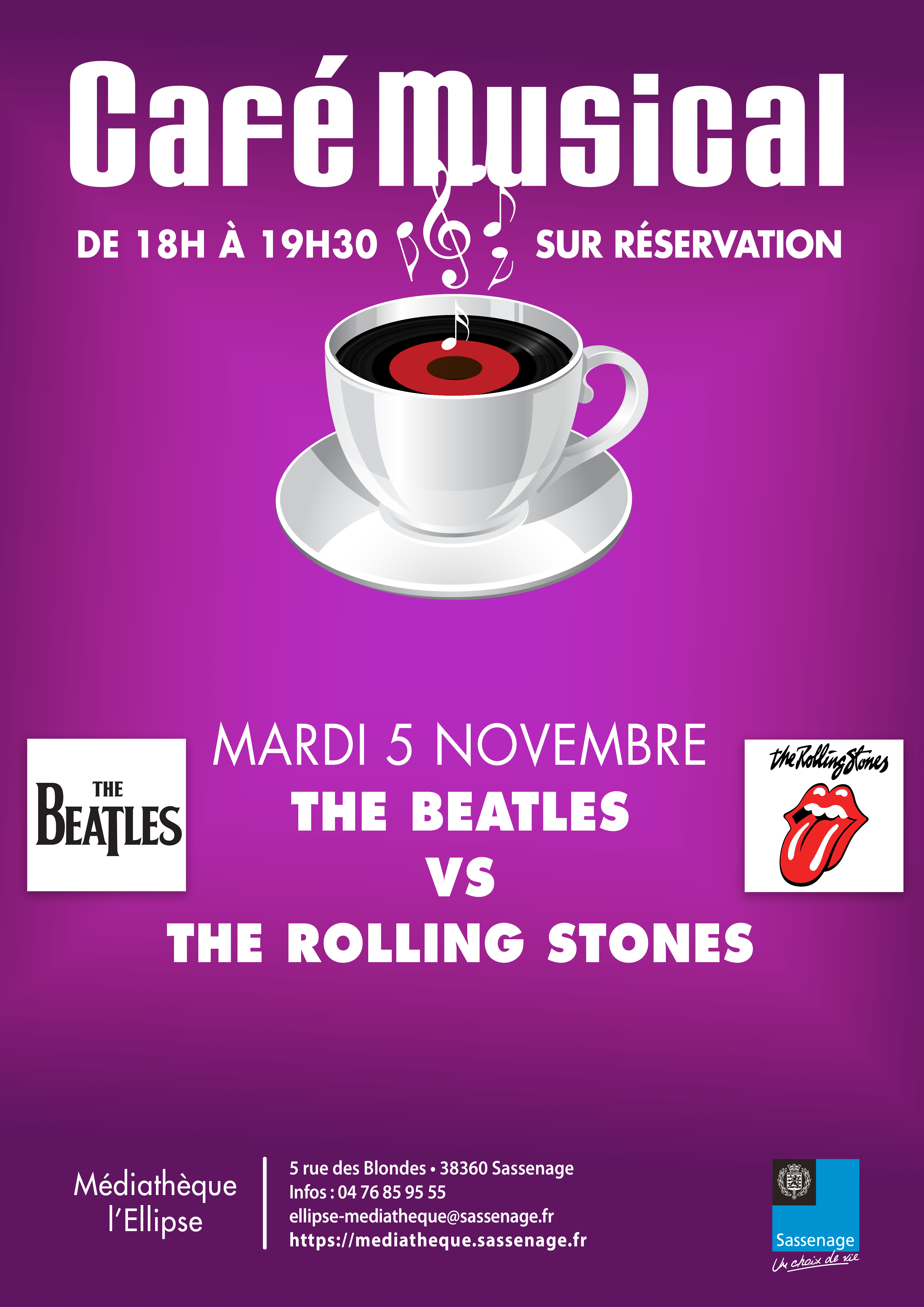 Café musical : The Beatles vs The Rolling Stones