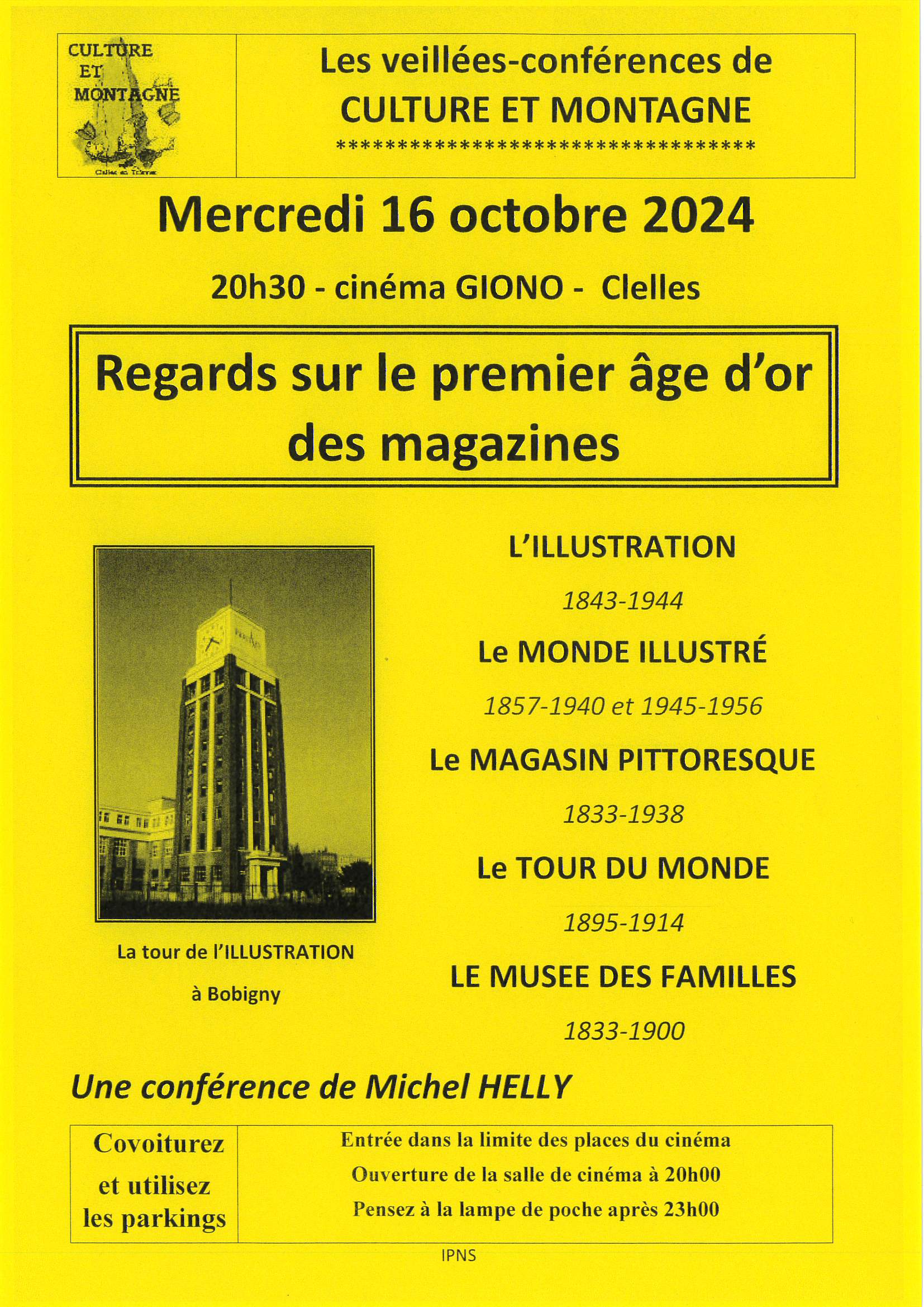 Conférence Regards sur le premier âge d'or des magazines