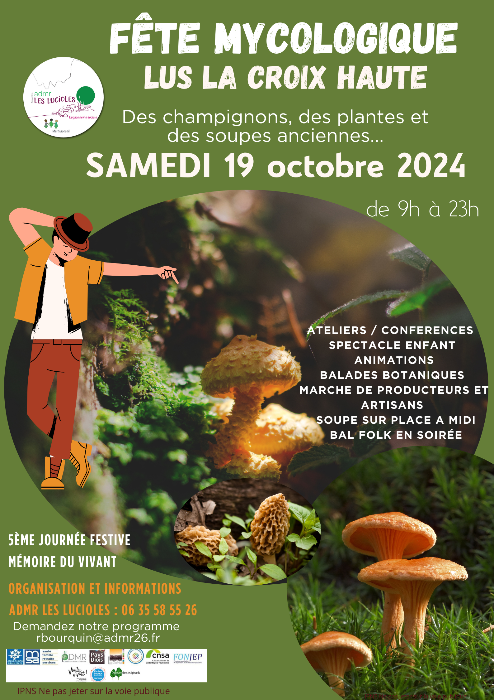 Festival Mycologique-  Mémoire du Vivant - Des Champignons, des Plantes et des Soupes Anciennes