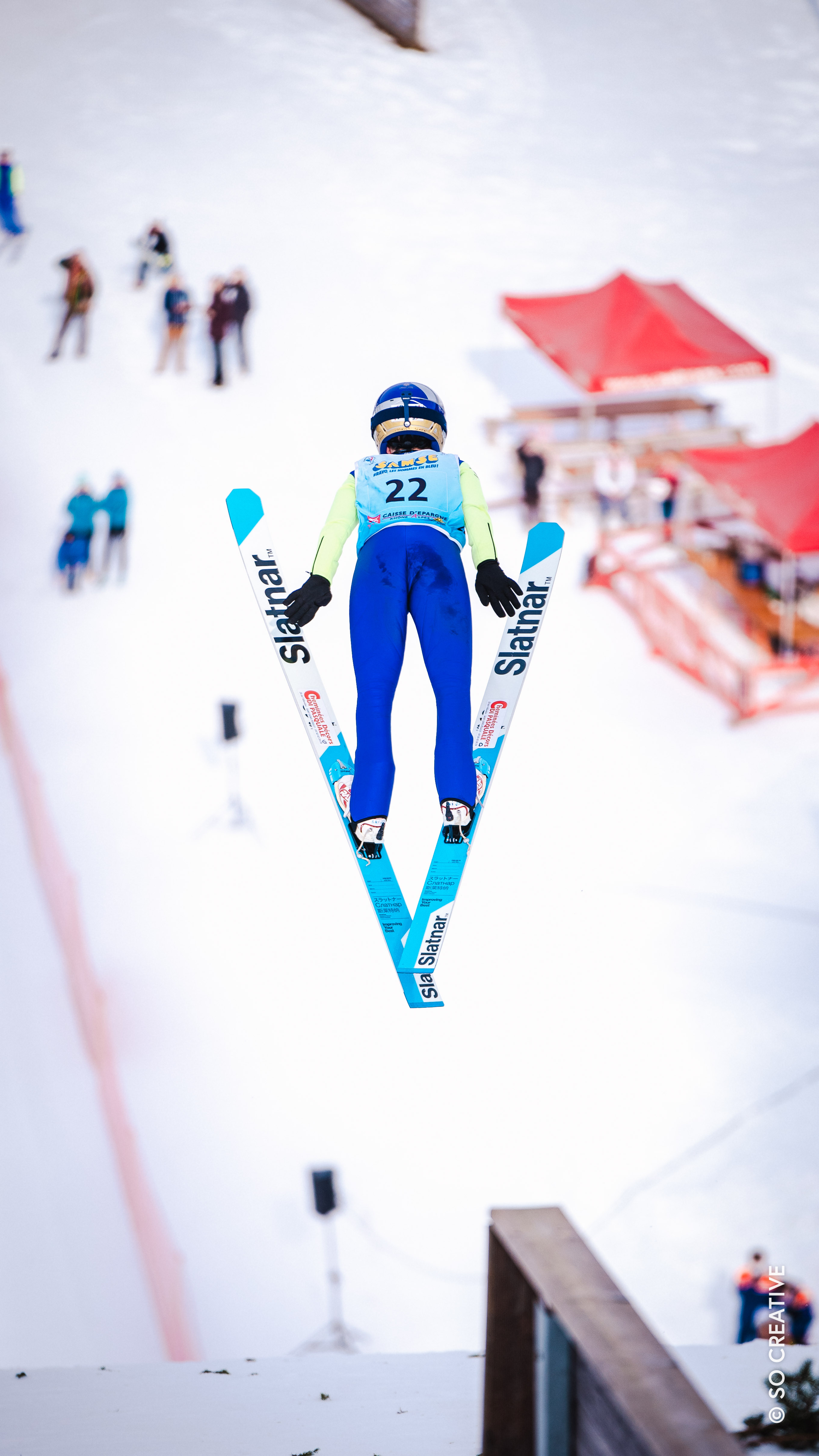 Démonstration de saut à ski