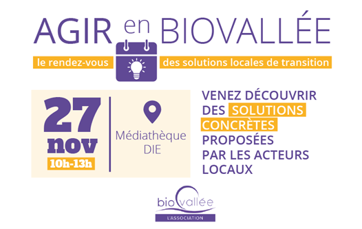 Conférénce - Rencontre - Agir en Biovallée