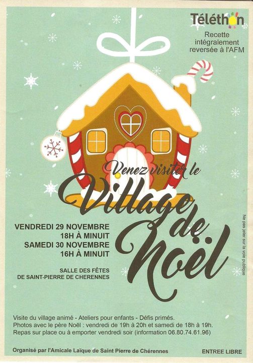 Venez visiter le village de Noël