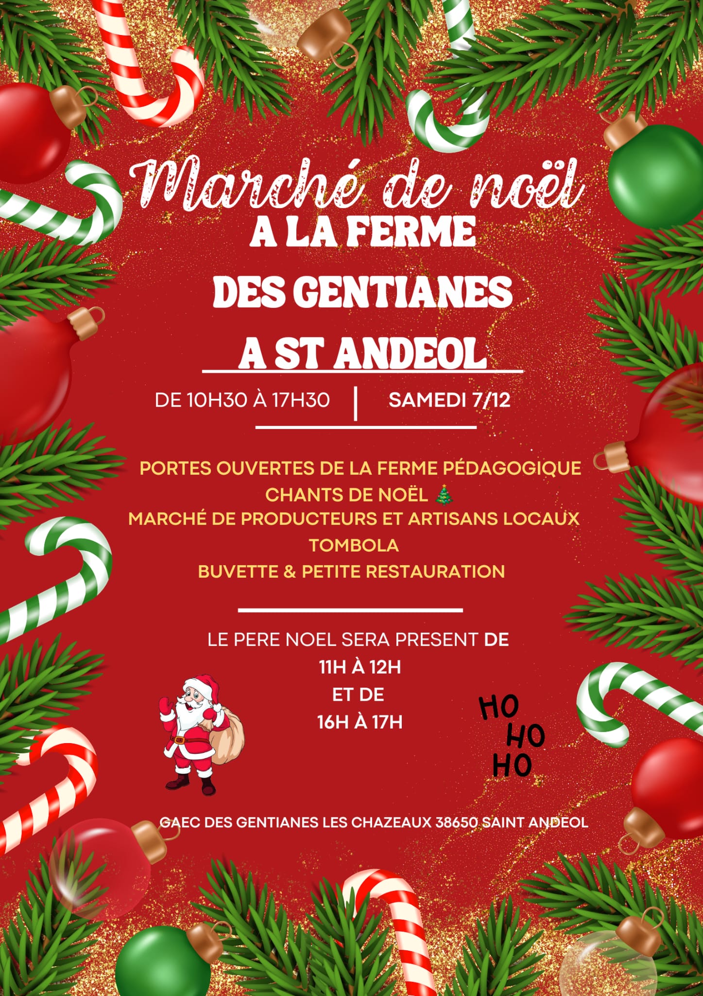 Marché de Noël à la Ferme des Gentianes