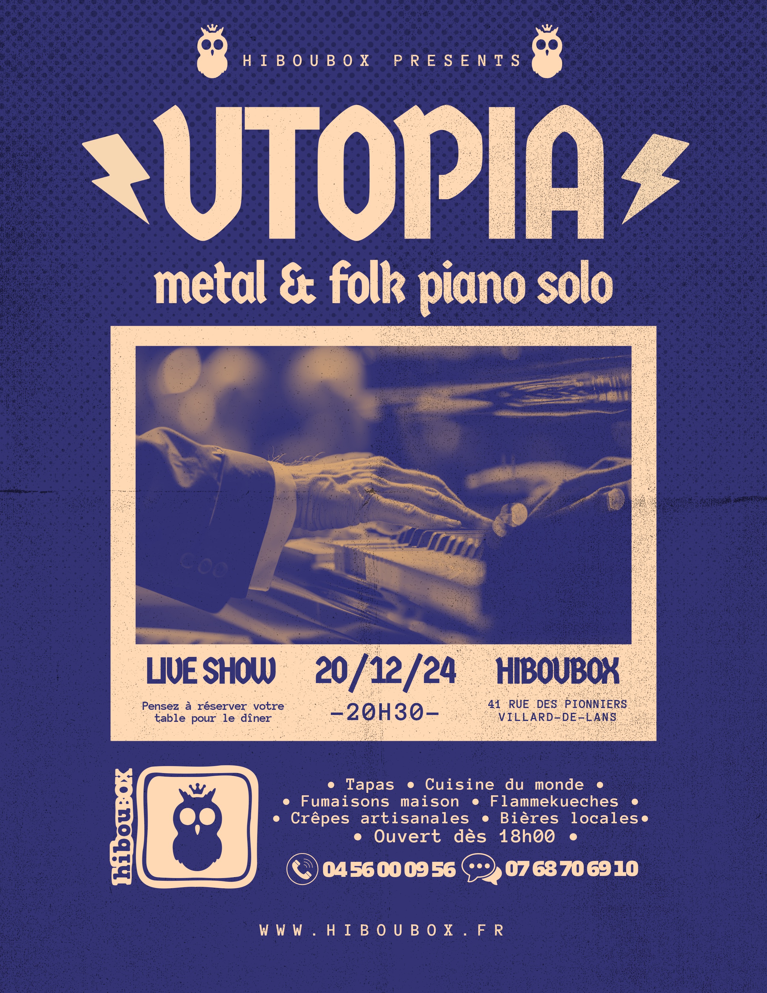 Concert Utopia -  Métal et folk piano solo