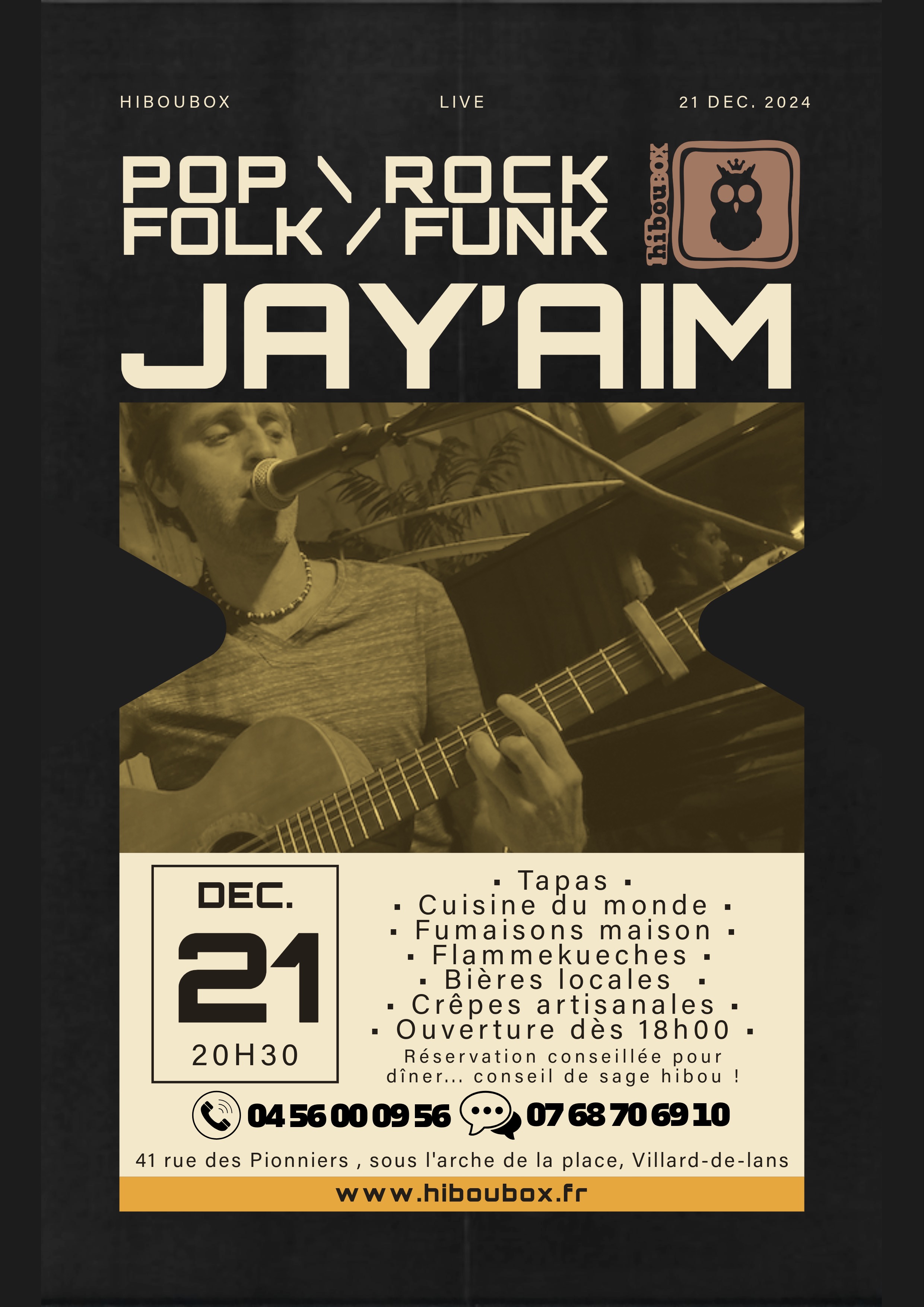 Concert Jay'aim - Poprockfolkfunk song's