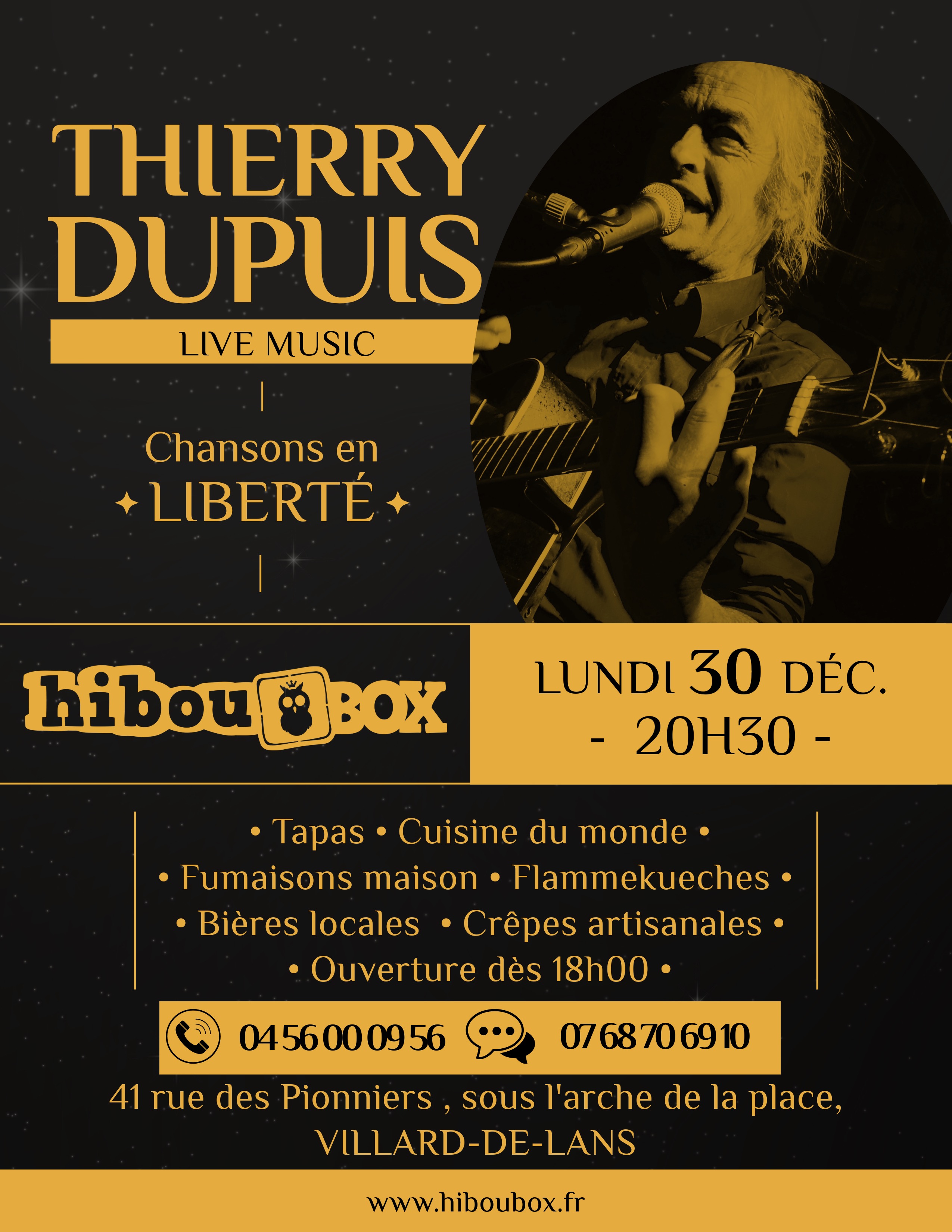 Concert Thierry Dupuis - Chansons en liberté