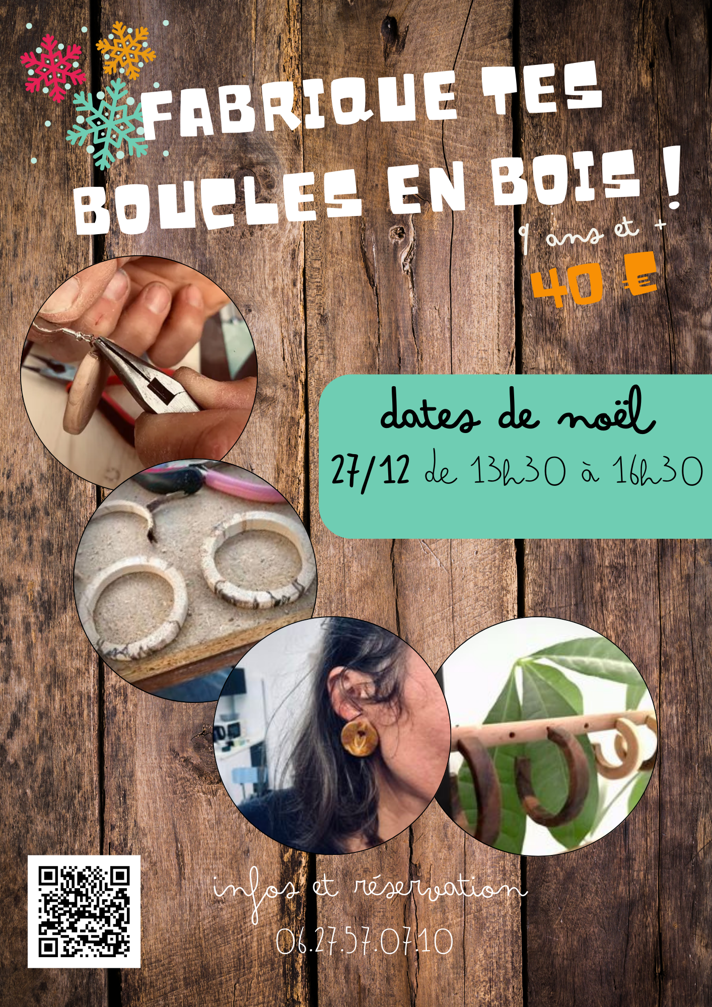 Atelier fabrique ton bijou en bois !