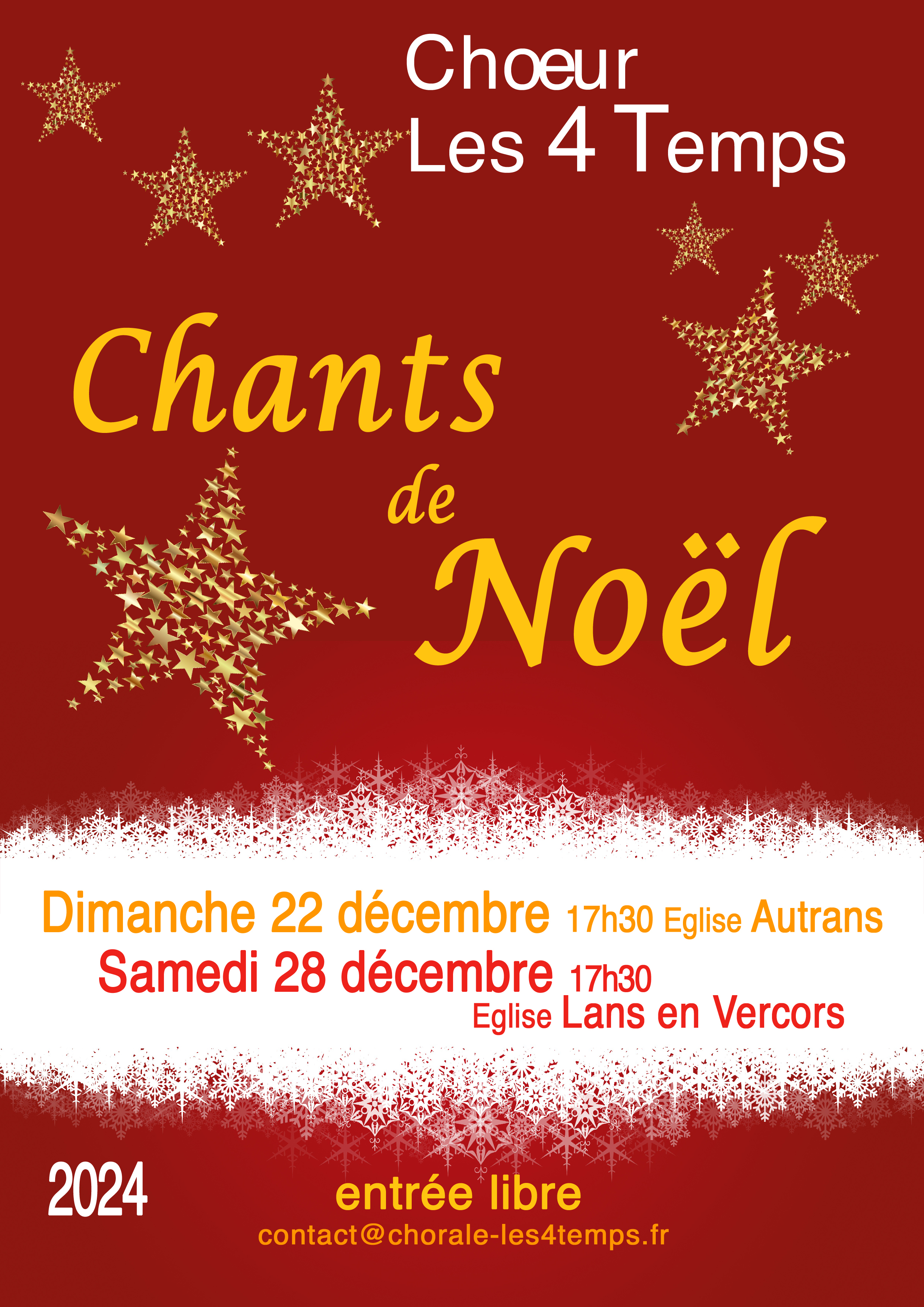 Concert - Chorale des 4 temps