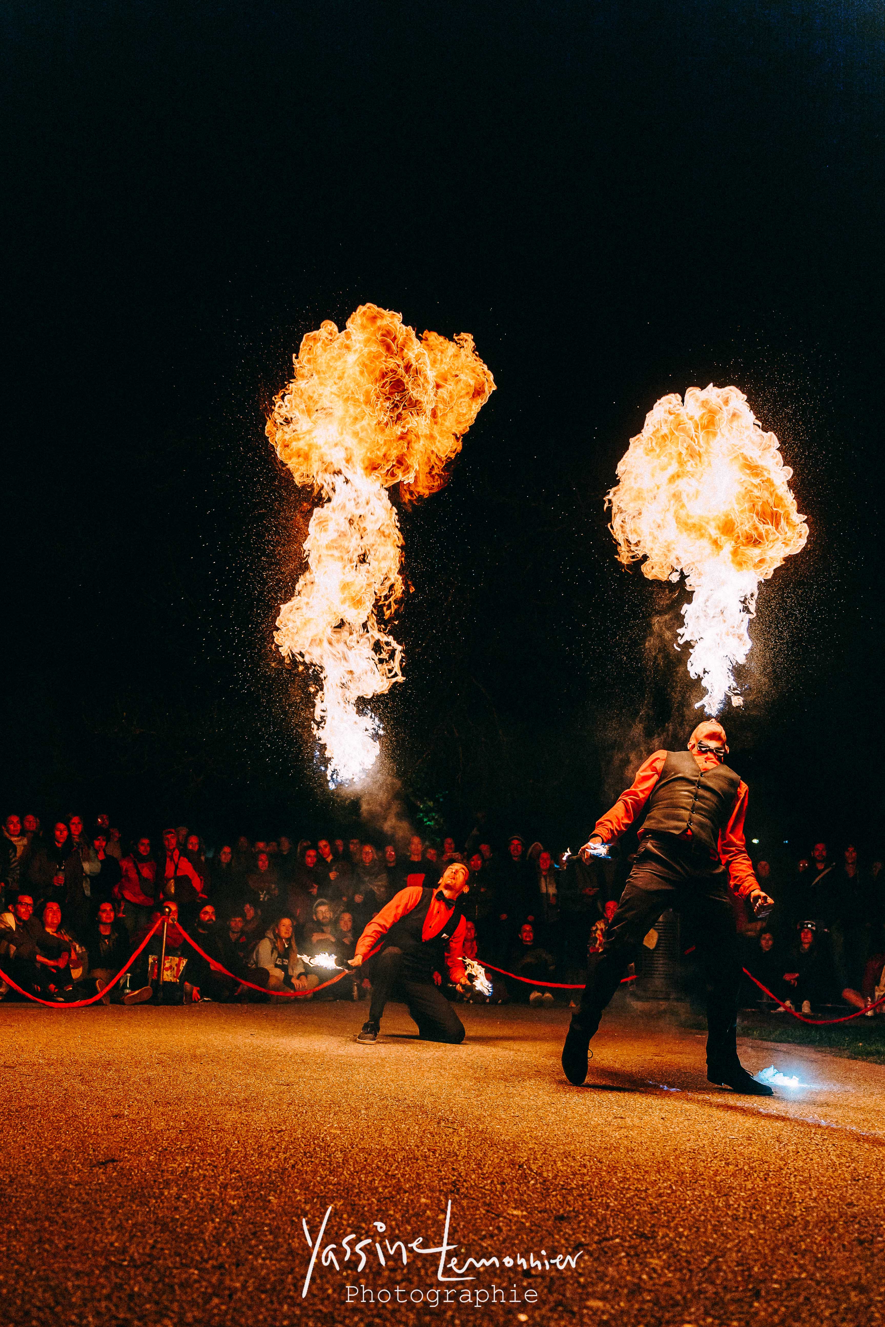 Spectacle enflammé "Duoloko" et chamallows grillés