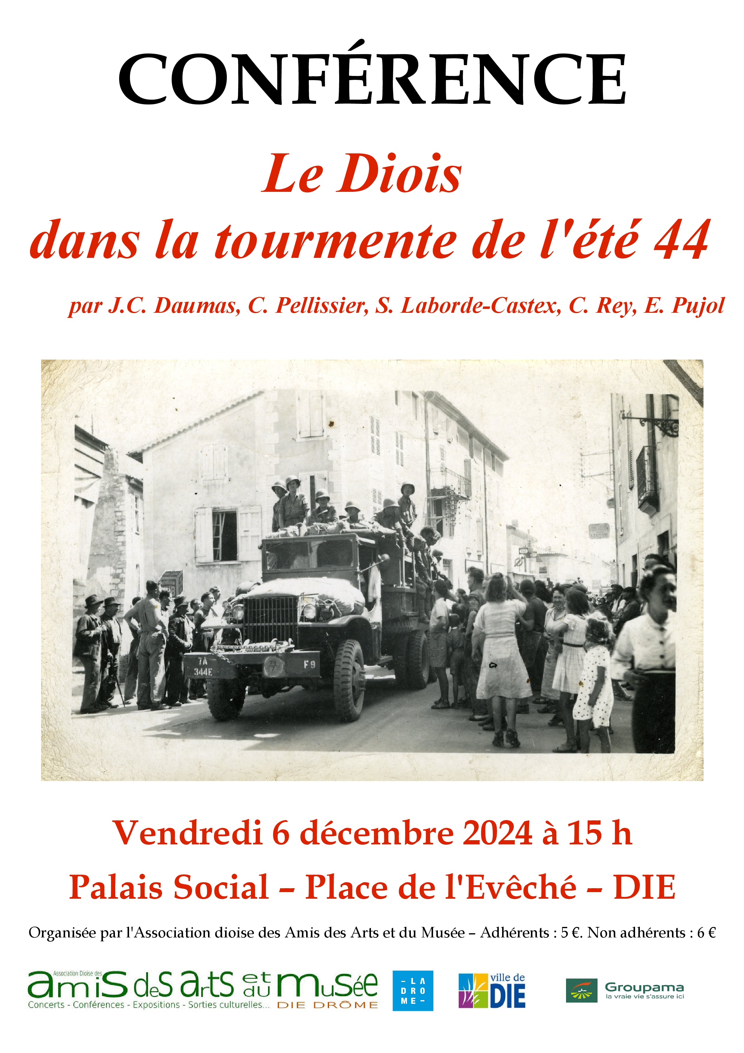 Conférence- Le Diois dans la Tourmente de l'Eté 1944