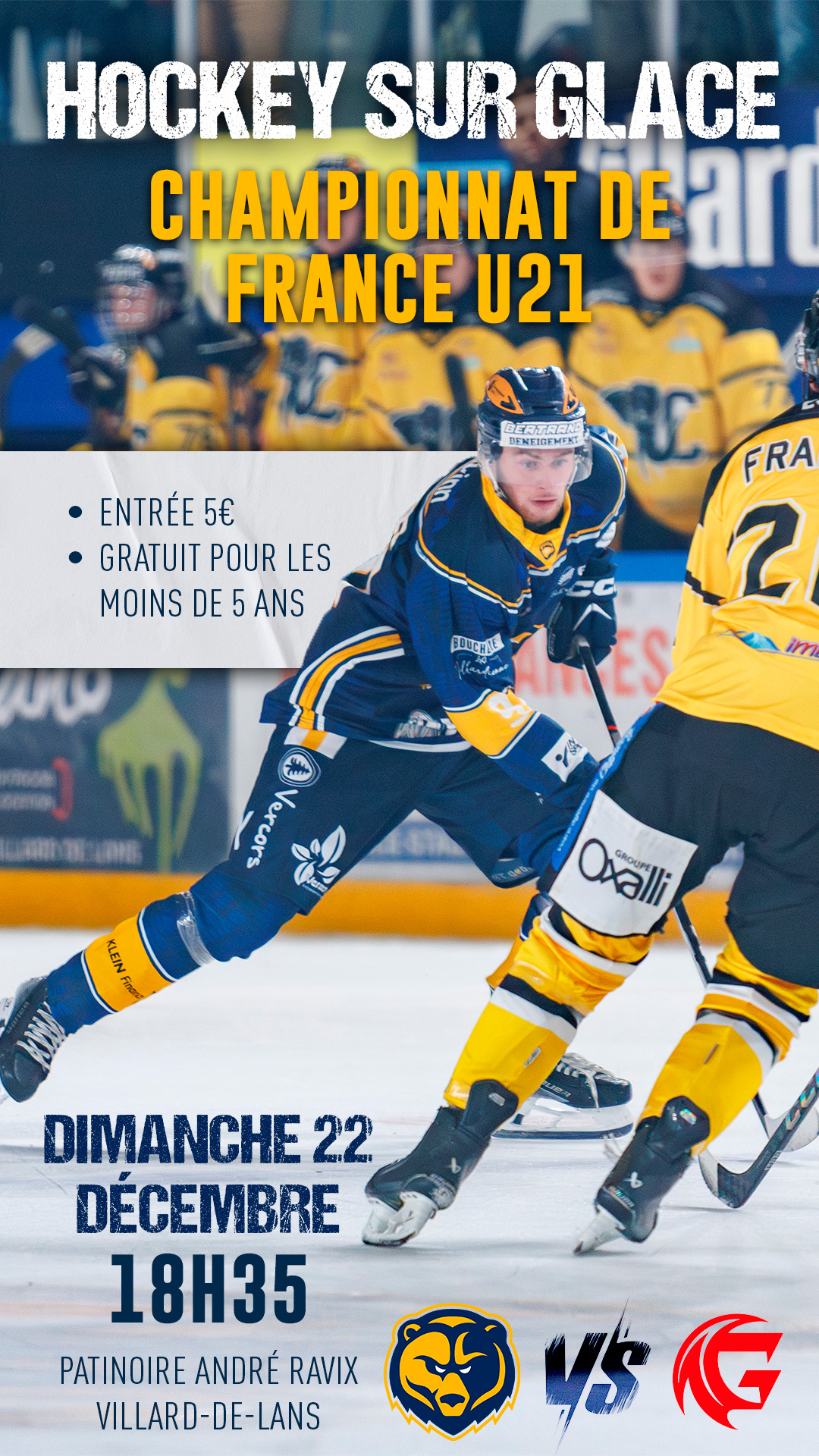 Match de Hockey sur glace - U21