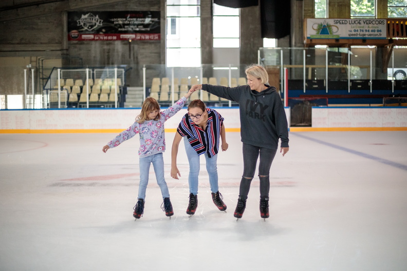 Après-midi festive à la patinoire