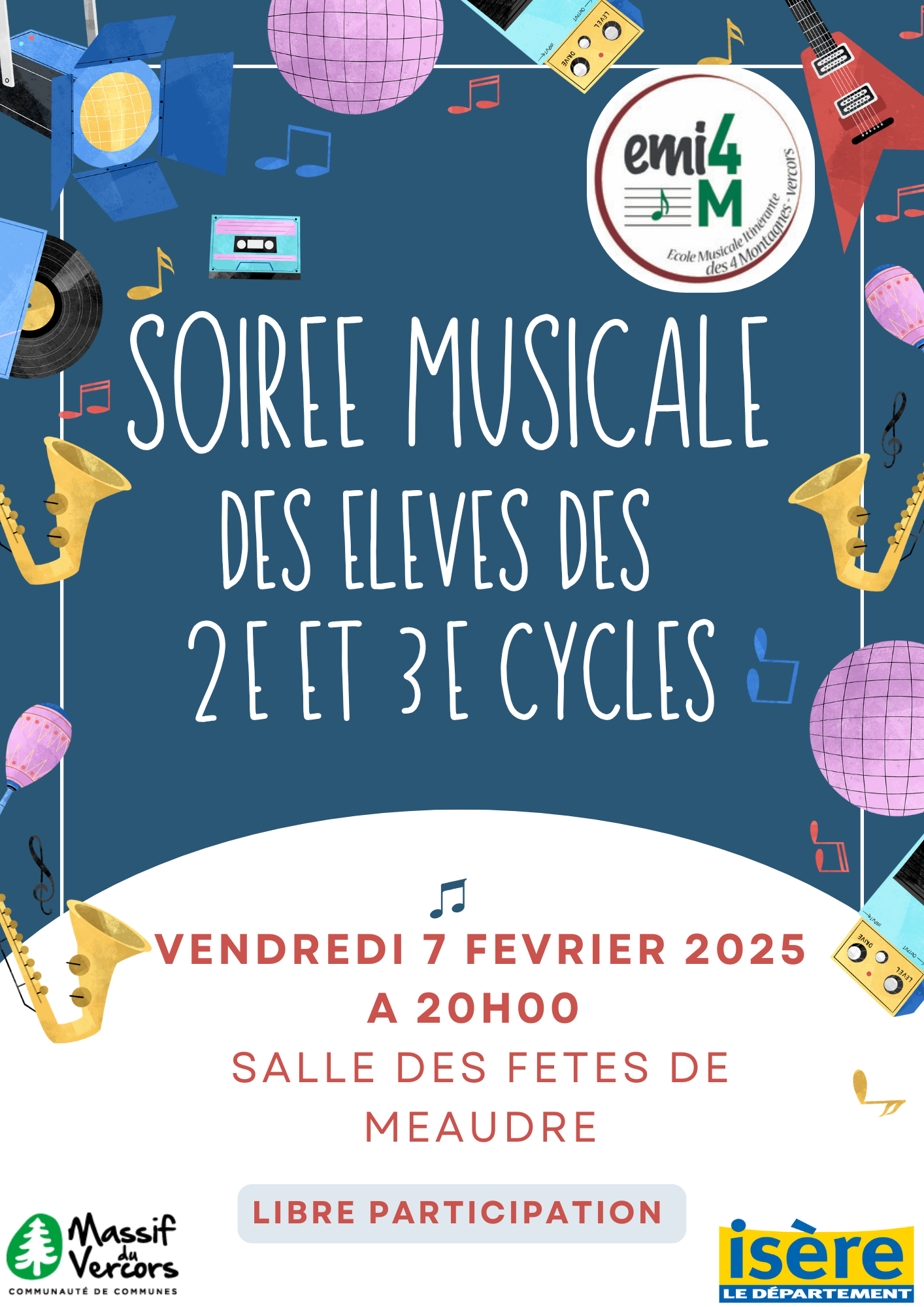 Soirée musicale des élèves de 2er et 3e cycles