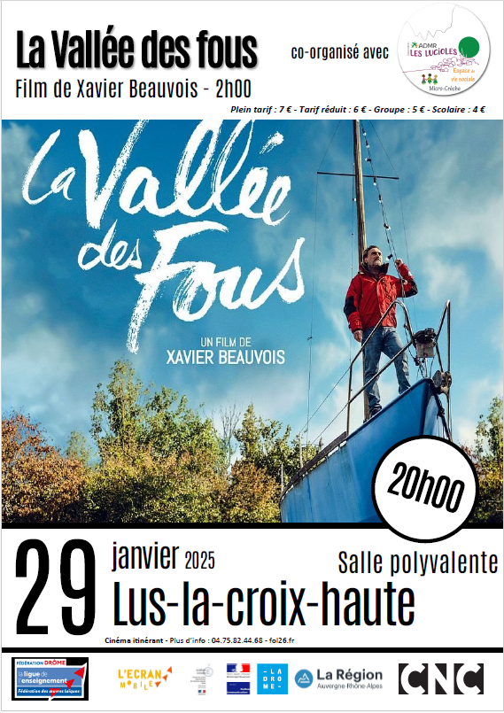 Projection de Cinéma -La Vallée des Fous