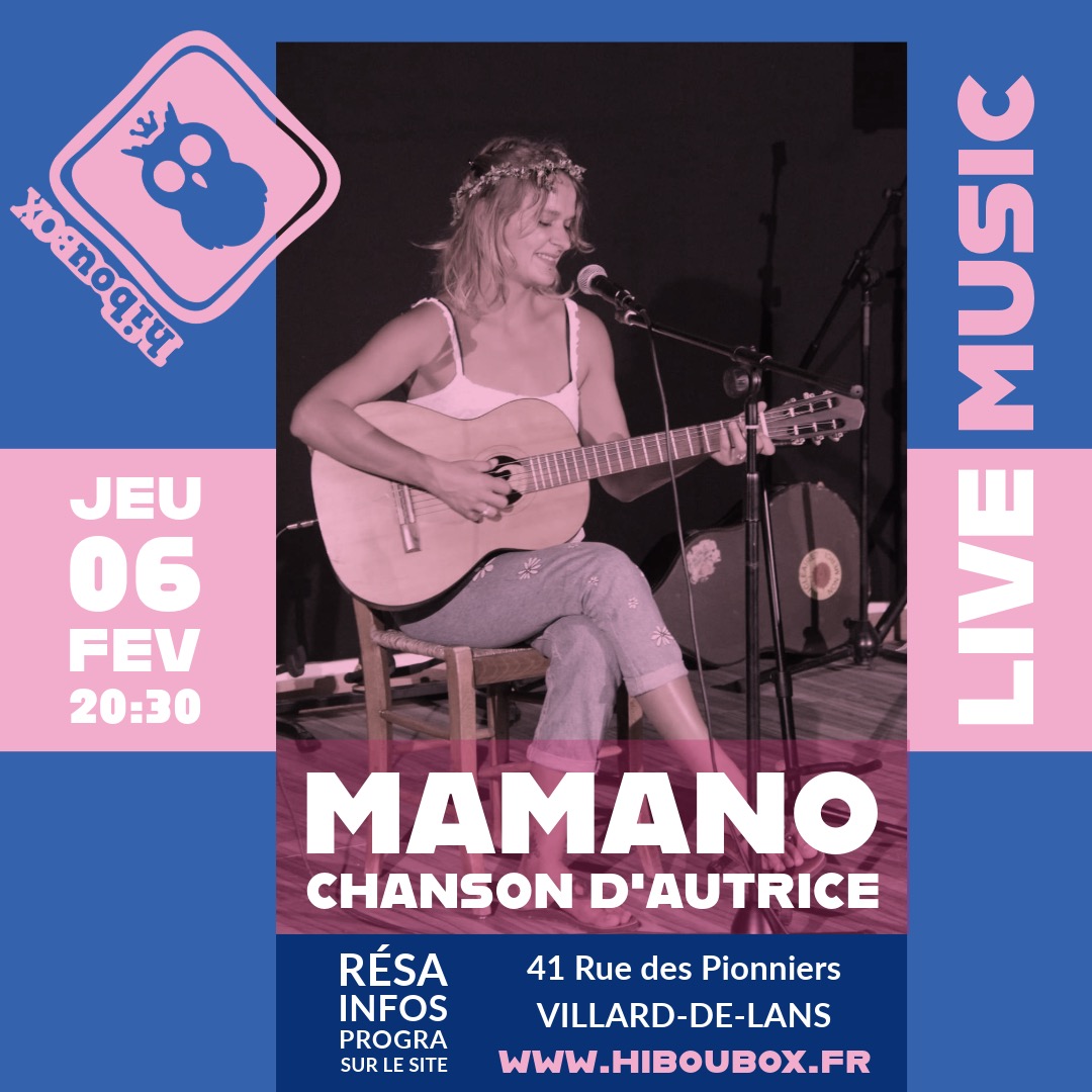 Concert Mamano solo - Chanson d'autrice