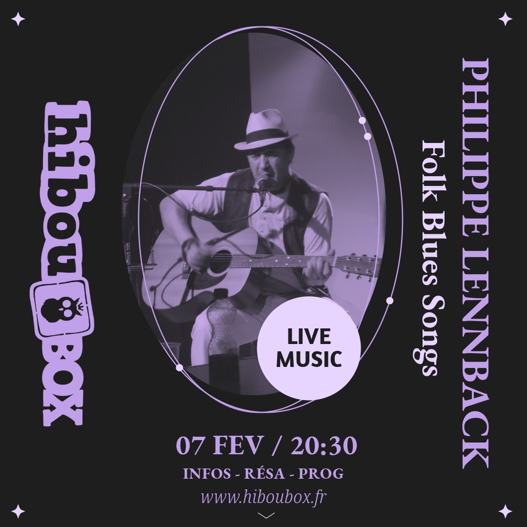 Concert Philippe Lennback Solo - Folk Blues Songs