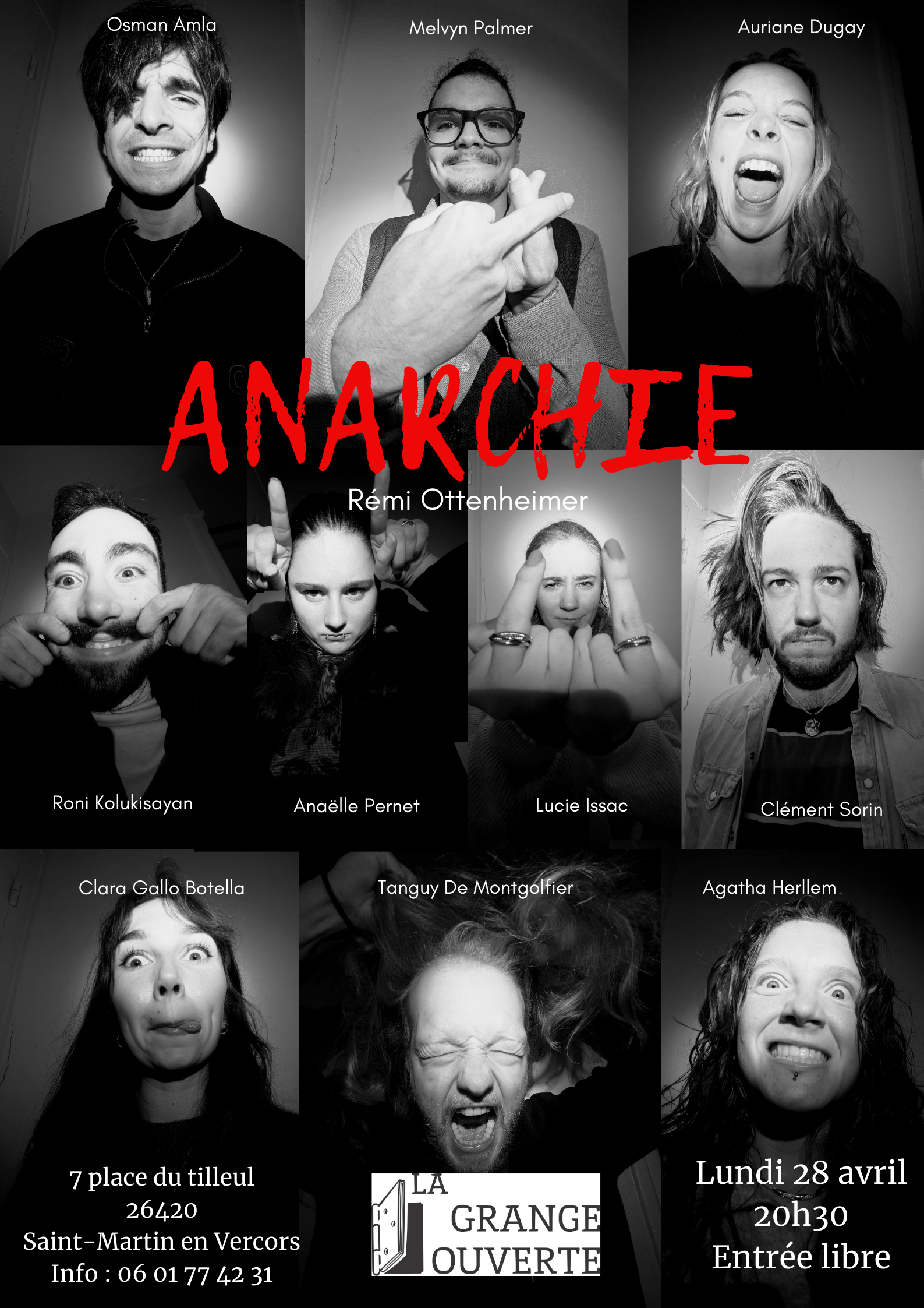 Spectacle Théâtral : Anarchie