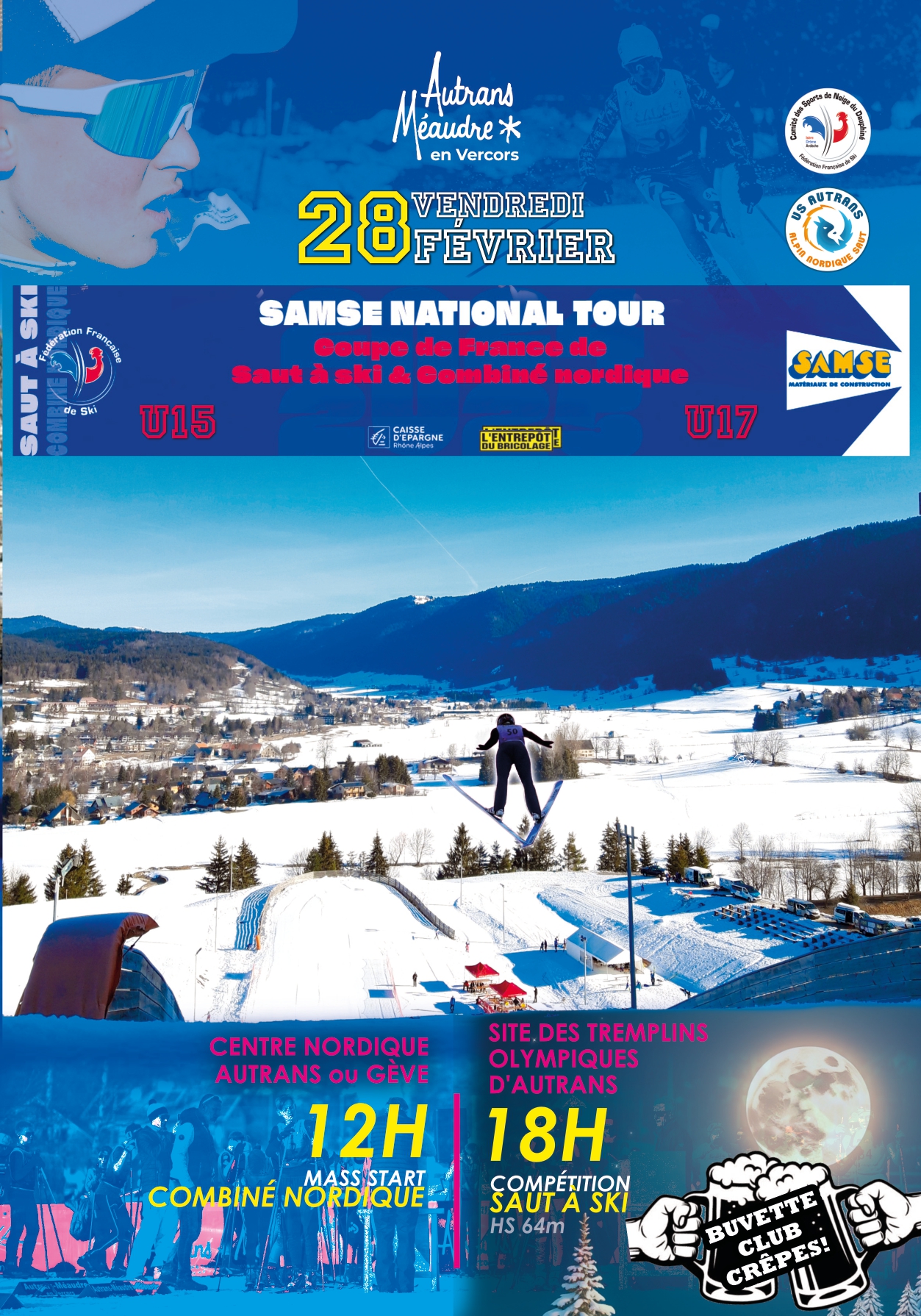 SAMSE NATIONAL TOUR- Coupe de France de Saut à ski & Combiné nordique