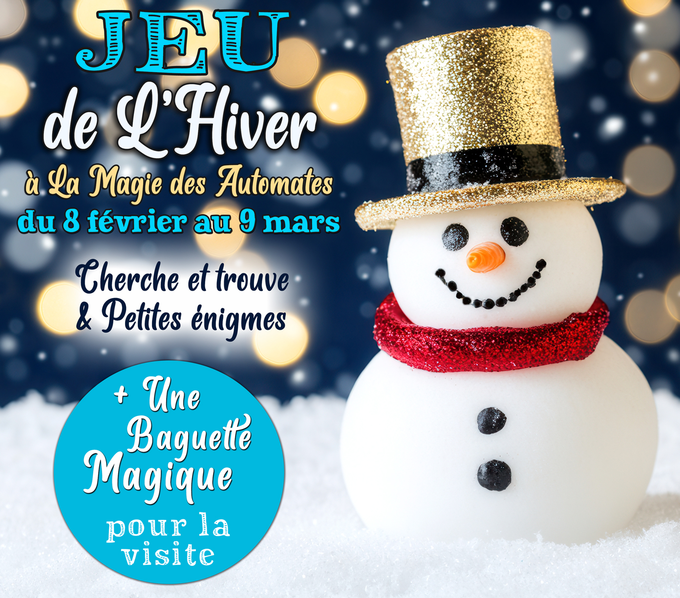 Jeu "spécial hiver" à la Magie des Automates