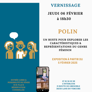 Vernissage Polin à l'Interlude