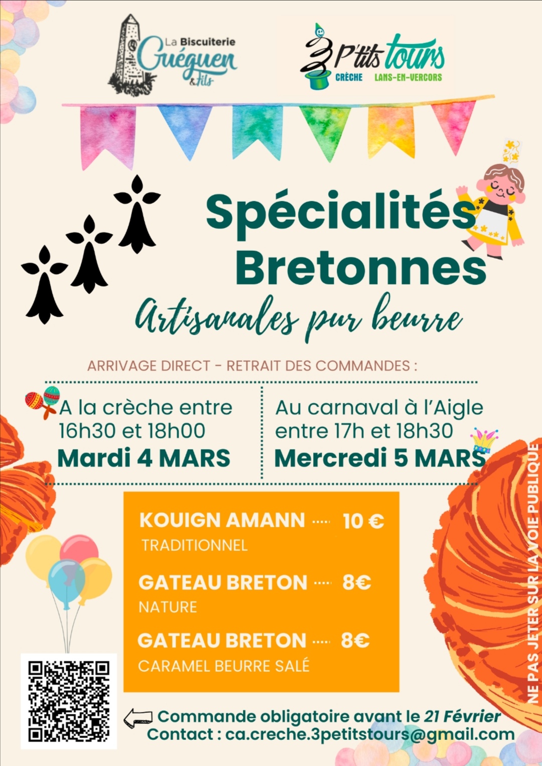 Vente de Spécialités Bretonnes