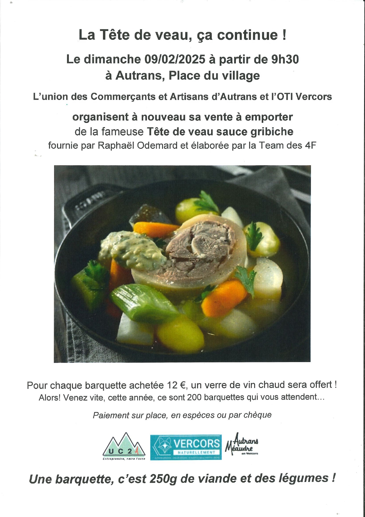 Vente de tête de veau