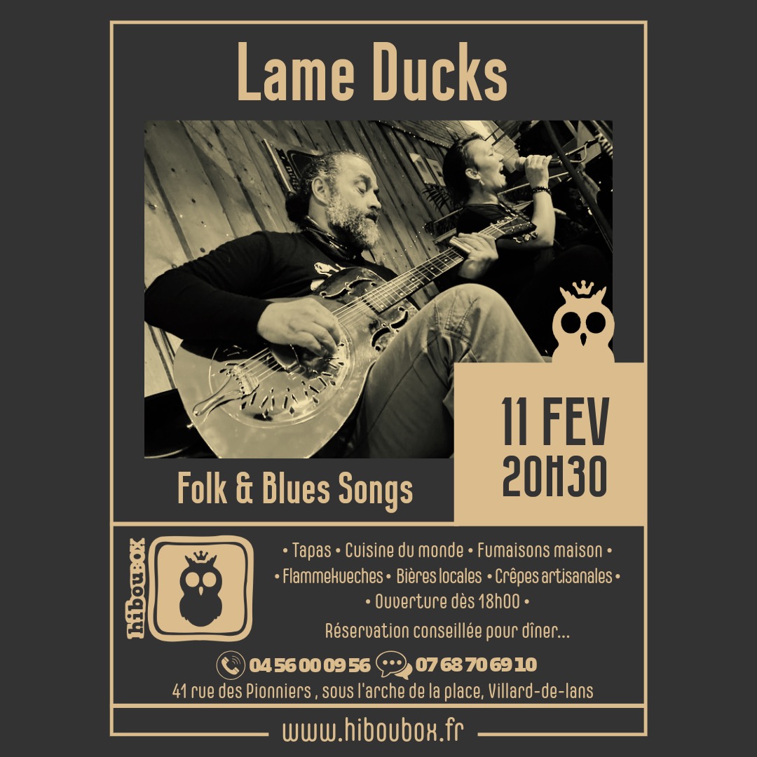 Concert Lame Ducks Trio/ Folk Blues Songs