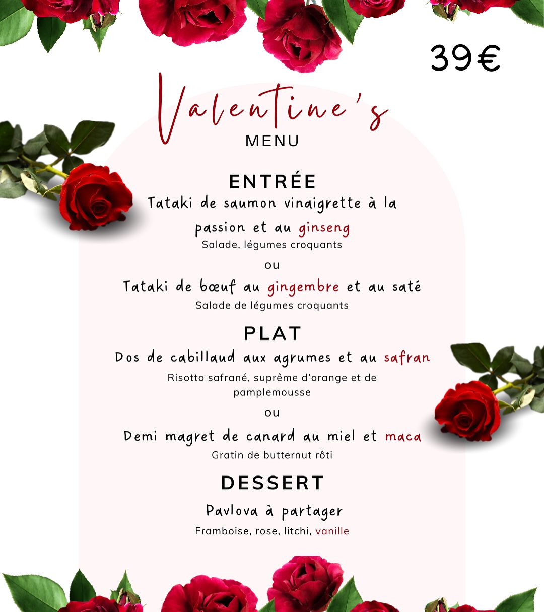 Diner Saint-Valentin / XS Restaurant