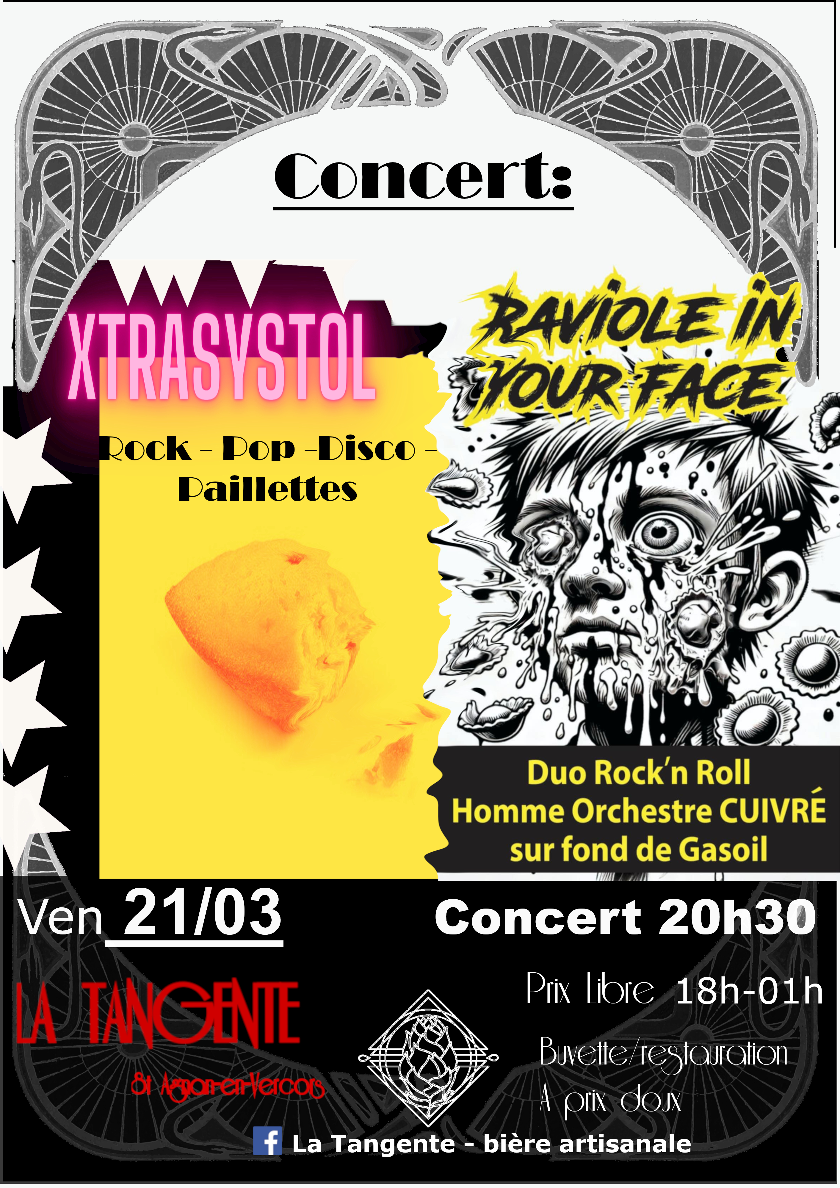 Concert Xtrasystol / Raviole in your Face